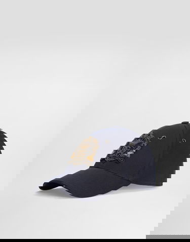 Шапка с козирка Dolce & Gabbana Washed-effect Drill Baseball Cap Тъмно синьо | GH935ZG8ON8S9001, 3