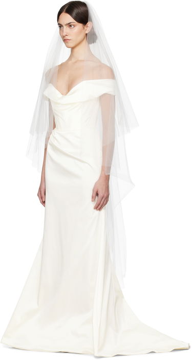 Pокля Vivienne Westwood Vivienne Westwood Bridal Capsule Classic Ballerina Veil Бяло | 8108000J-C0034-, 3
