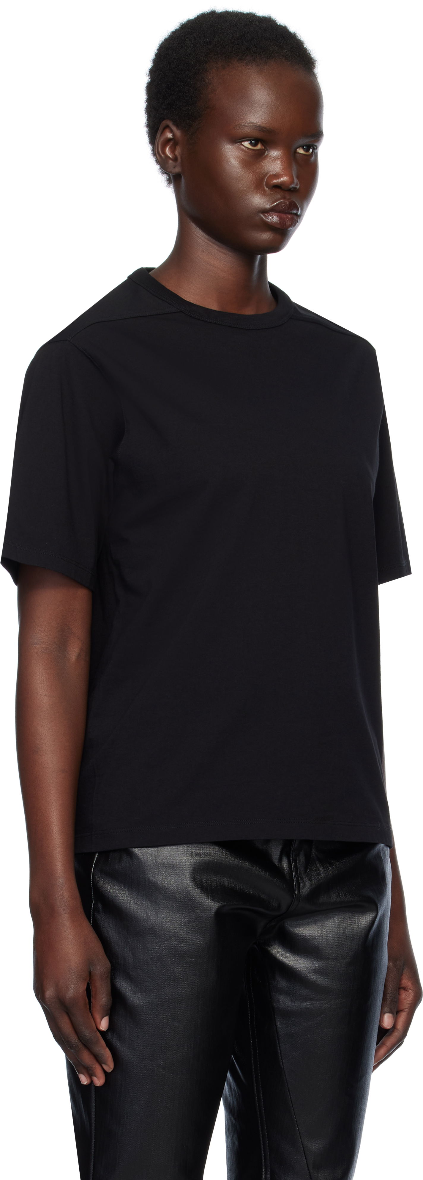Тениска Rick Owens Rick Owens Hollywood Brad T-Shirt Черно | RP01E7200 JA, 1