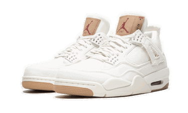 Кецове и обувки Jordan Levi's x Air Jordan 4 Retro ''White Denim'' Бяло | AO2571-100, 3