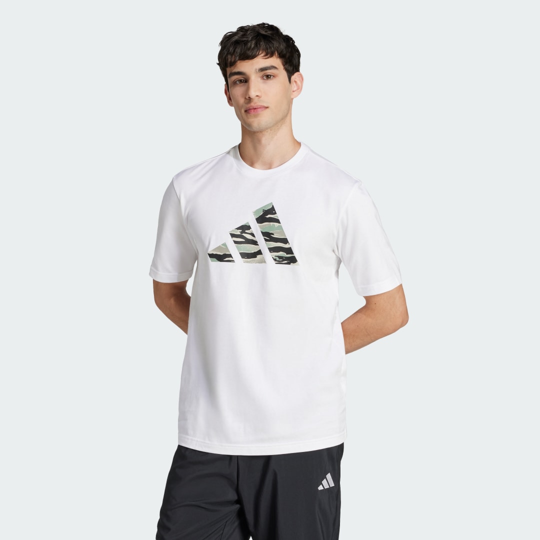 Тениска adidas Performance Camo Graphic T-Shirt Бяло | JI6770, 0