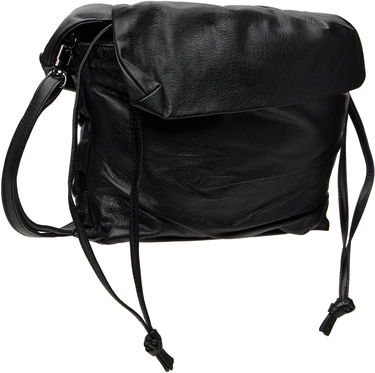 Чанта през рамо Yohji Yamamoto YOHJI YAMAMOTO Drape Leather Shoulder Bag Черно | DP-I33-791, 2