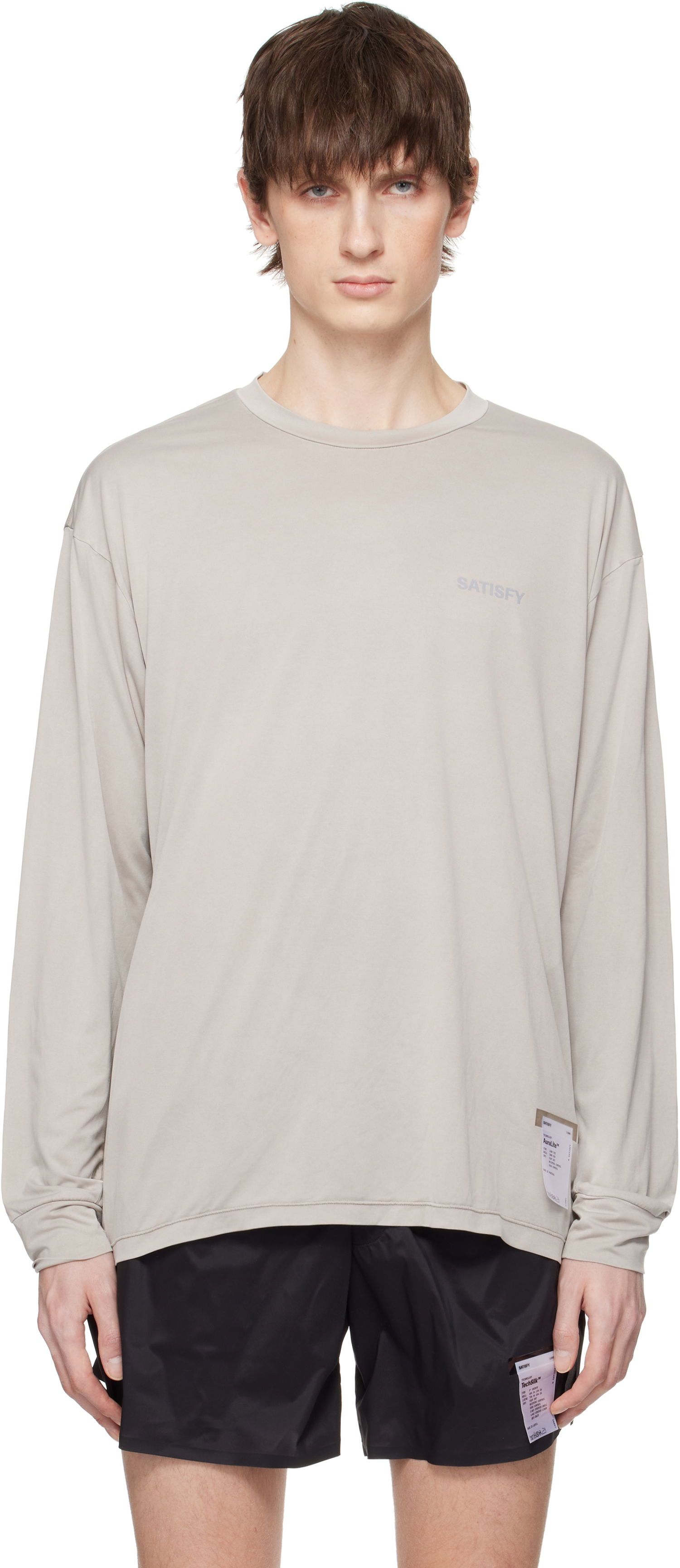 Тениска Satisfy Satisfy AuraLite Long Sleeve T-Shirt Бежово | 11001-MD-SAB, 0