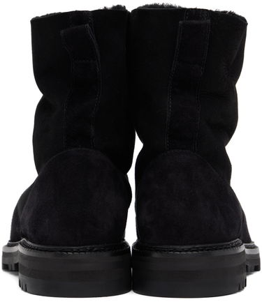 Облекло Manolo Blahnik Manolo Blahnik Tomosa Suede Shearling Boots Черно | 324-2781, 1