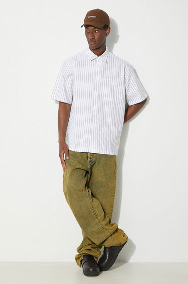 Риза NORSE PROJECTS Relaxed Organic Shirt With Classic Collar Зелено | N40.0623.8022, 1