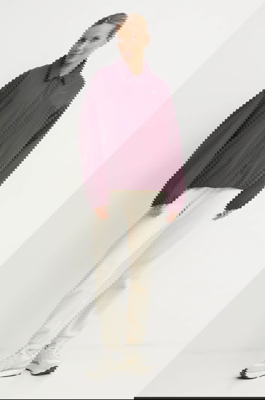 Яке New Balance Transitional Collared Button-Front Jacket Лилаво | WJ43506PLN, 1