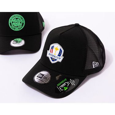 Шапка с козирка New Era 9FORTY A-Frame Trucker Repreve PGA Ryder Cup Europe 2025 Black One Size Черно | 60487707, 2