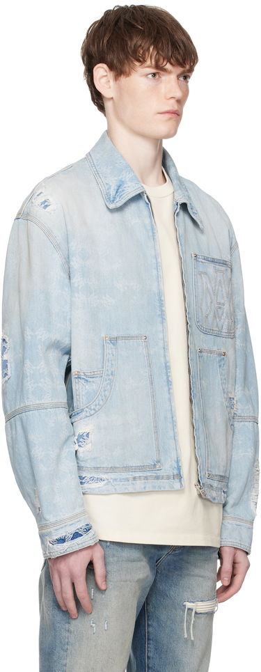 Яке AMIRI AMIRI Repair Work Denim Jacket Синьо | AMDNWJ1014, 1