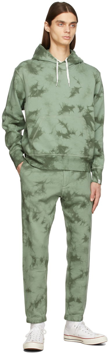 Суитчър rag & bone Tie-Dye Terry Hoodie by Зелено | MBC22ST020P120, 3