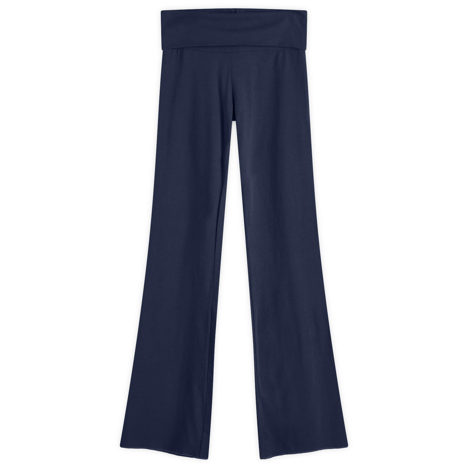 Панталони SKIMS SKIMS Cotton Jersey Foldover Pant, Size Large Тъмно синьо | AP-PNT-0715-NAVY, 0