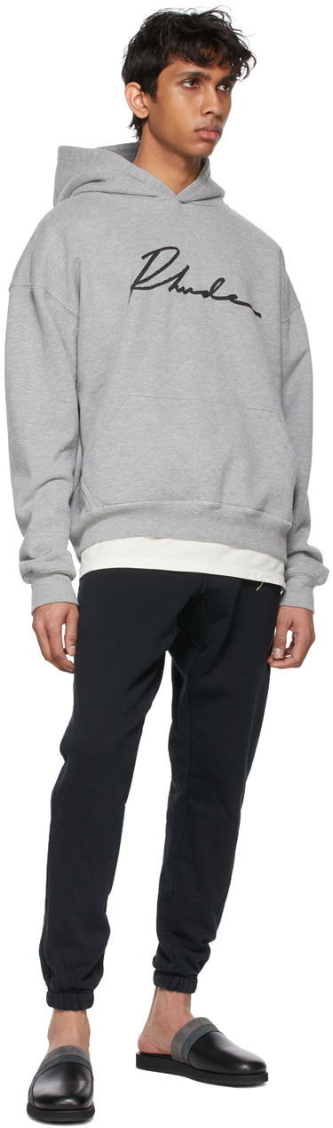 Суитчър Rhude Rhude Cursive Logo Hoodie Сиво | RHPS21HO00000016, 3