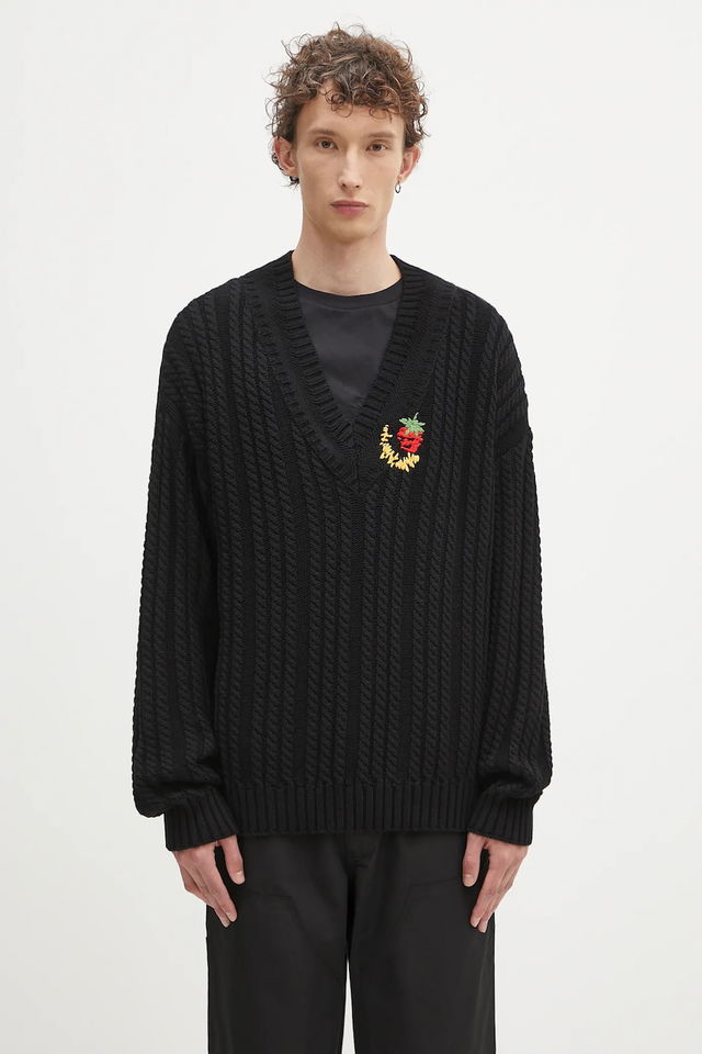 Sky High Farm Cableknit V-Neck Sweater