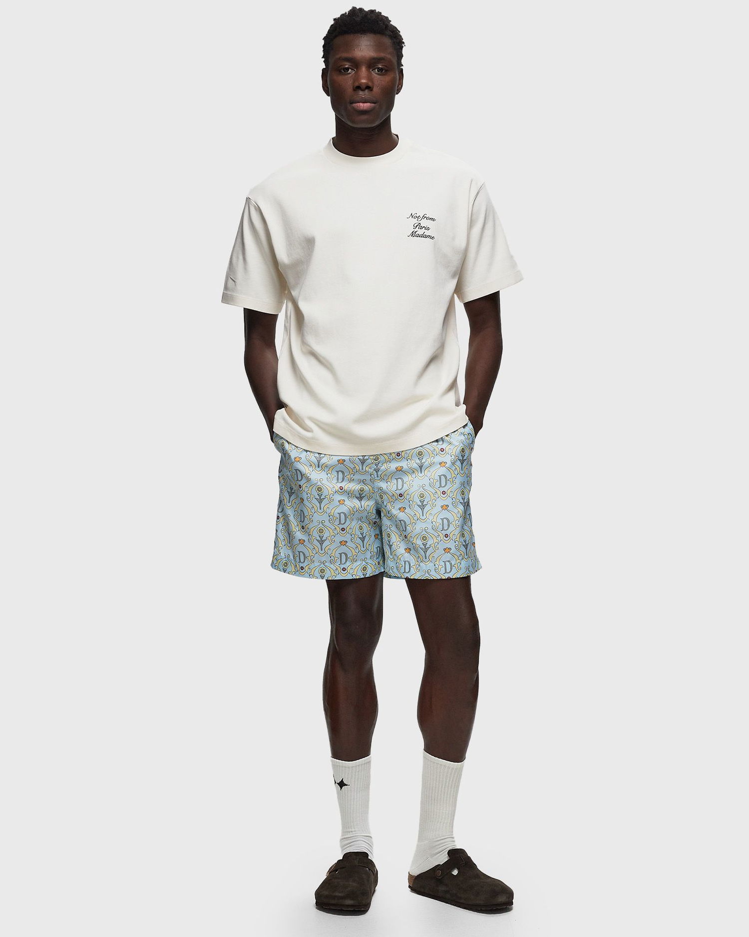 Къси панталони Drôle de Monsieur Le Short Plage Ornements Синьо | D-BS140-PL136-LBE, 1