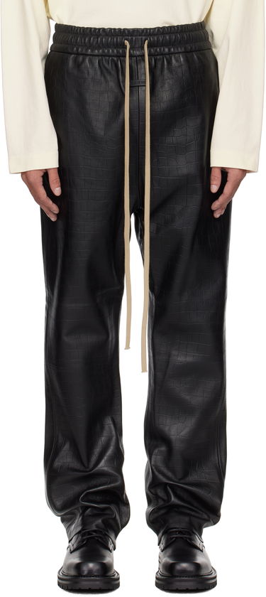 Спортни панталони Fear of God Fear of God Forum Leather Pants Черно | FGE240-4141CEN, 0