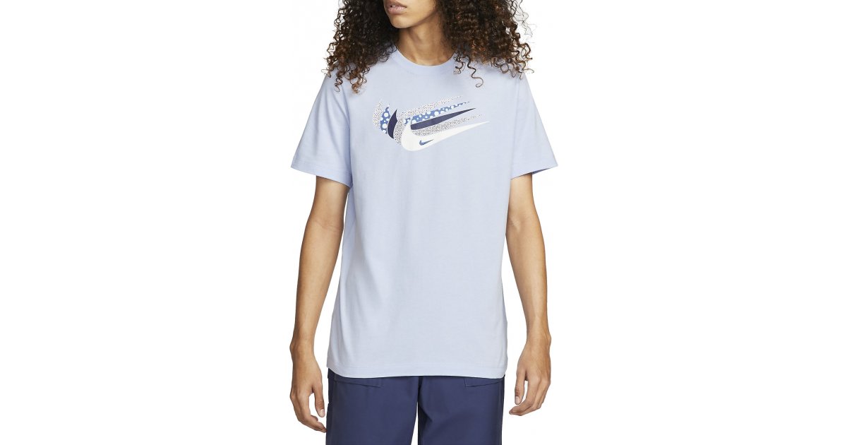 Тениска Nike Sportswear Swoosh Print T-Shirt Синьо | dn5243-548, 1