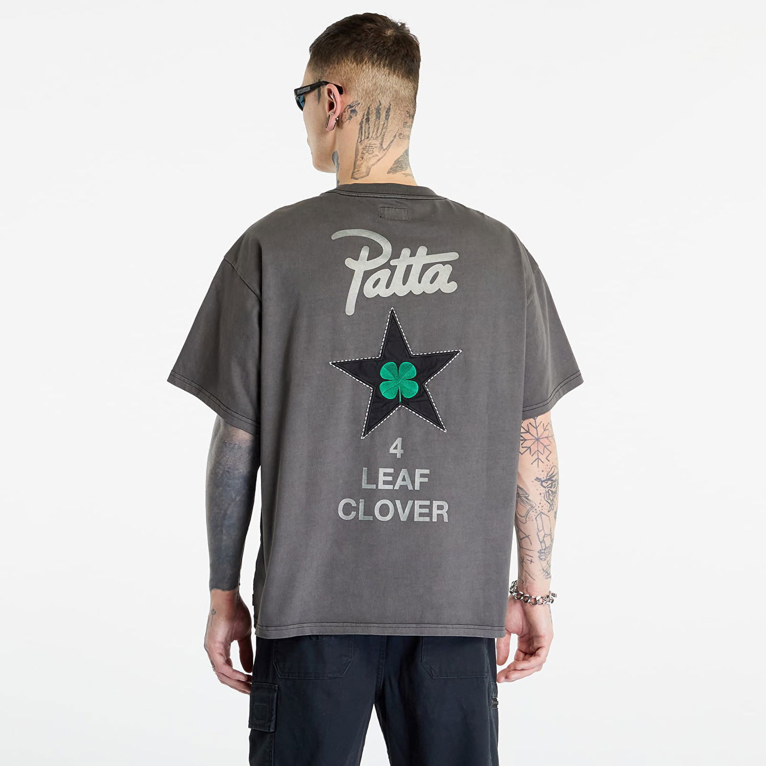 Тениска Converse Patta x Four-Leaf Clover Short Sleeve T-Shirt Сиво | 10024663-A01, 0