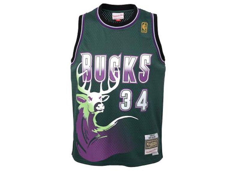 Фланелка Mitchell & Ness Mitchell & Ness NBA Milwaukee Bucks Ray Allen Swingman Jersey Зелено | 9N2B7BLT0-BCKRA-Y96