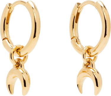 Обеци Marine Serre Moon Mini Hoop Crescent Earrings Металик | UJW078ARMET0003, 1