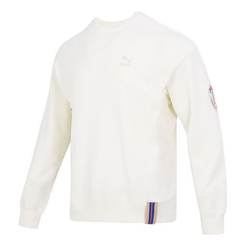 Пуловер Puma Team Badge Crewneck Sweatshirt Бяло | 677379-65, 0