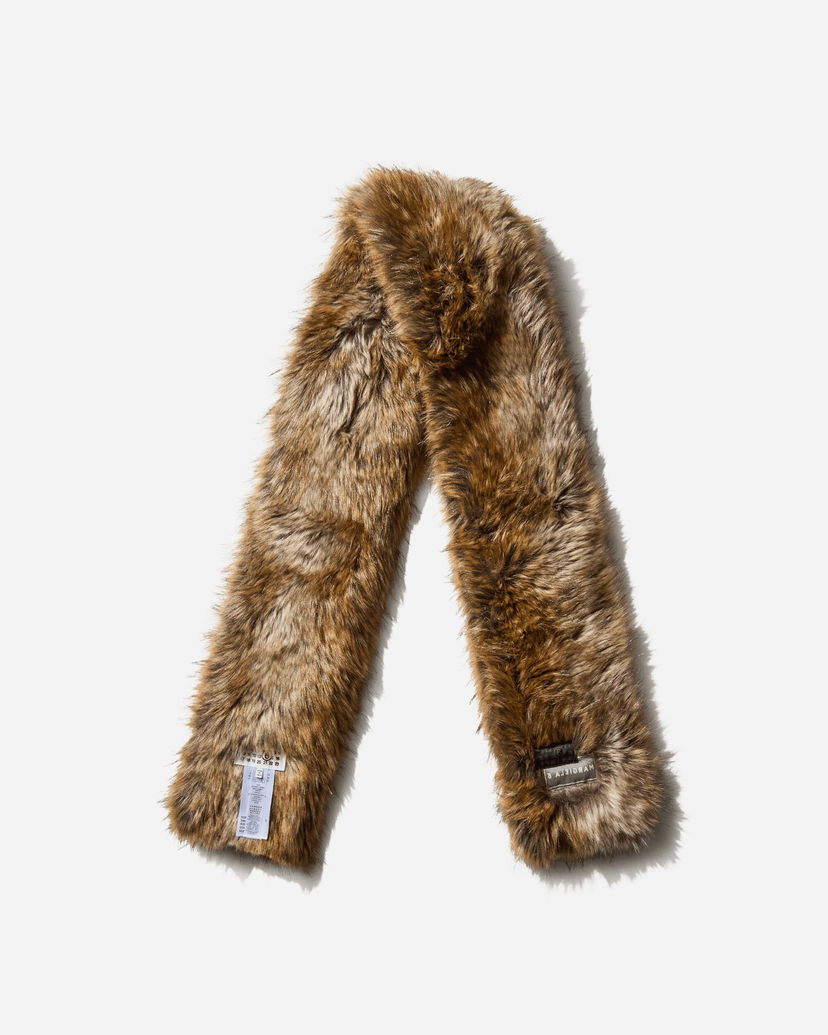 Шал Maison Margiela Faux Fur Scarf Кафяво | SH0TE0001 001F
