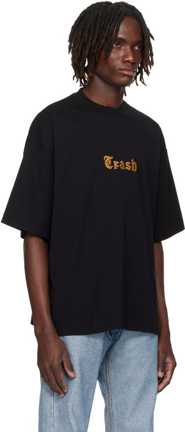 Тениска VETEMENTS VETEMENTS 'Trash' Embroidered T-Shirt Черно | UH76TR540B, 1