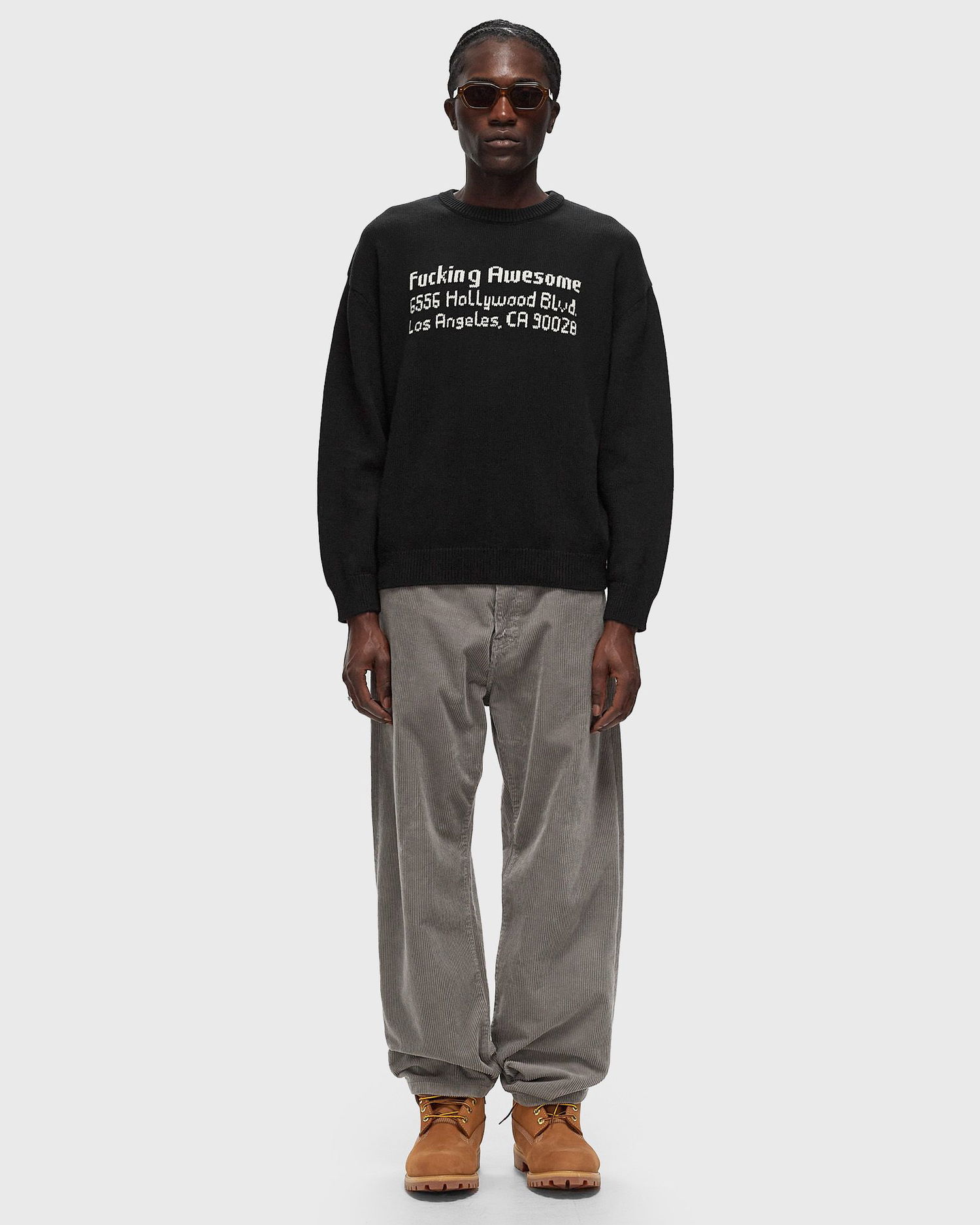 Пуловер Fucking Awesome FA Hollywood Crewneck Sweater Черно | PN20020-BLACK, 1