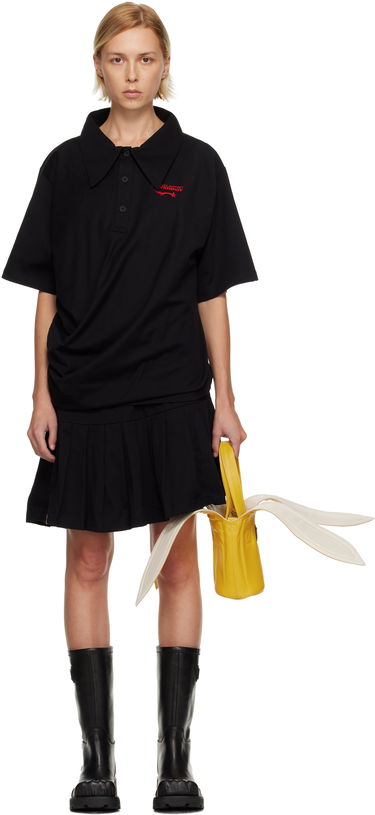 Pокля Charles Jeffrey Loverboy Charles Jeffrey LOVERBOY Topsy Turvy Jersey Minidress Черно | 52060501, 0