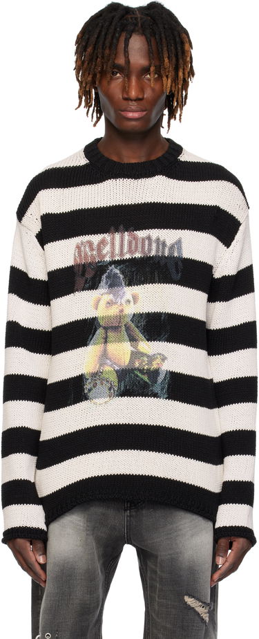 Пуловер We11done We11done Punk Teddy Striped Sweater Многоцветен | WD-KT0-25-655-U-IV, 0