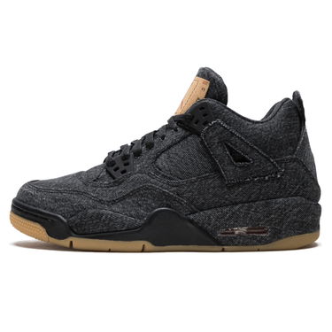 Кецове и обувки Jordan Levi"s x Air Jordan 4 Retro GS "Black Denim" Черно | AQ9103-001, 0