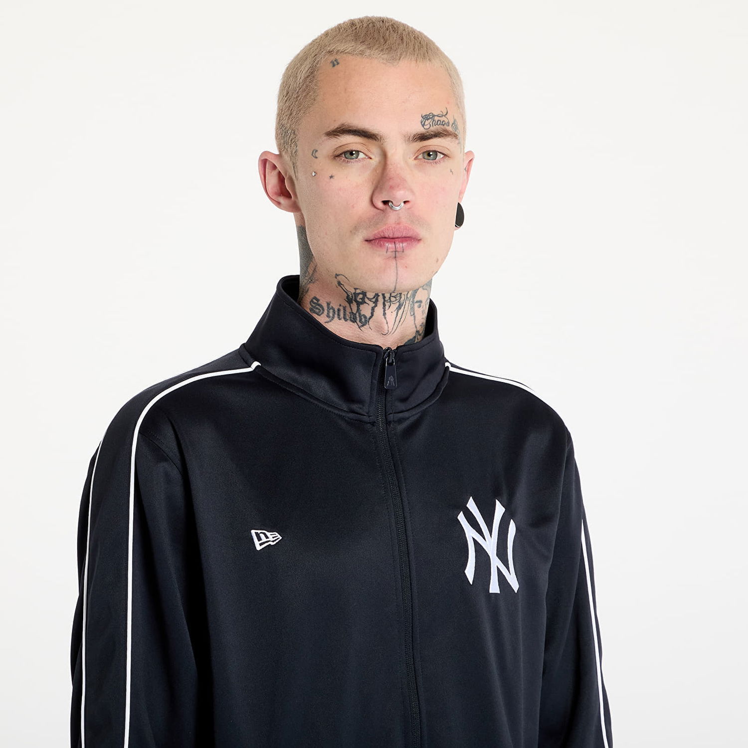 Яке бомбър New Era New Era MLB New York Yankees Track Top Jacket Черно | 60596186, 1