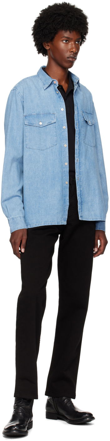 Риза Paul Smith PS Paul Smith Flap Pocket Shirt Синьо | M2R-647X-N22096-LT, 3