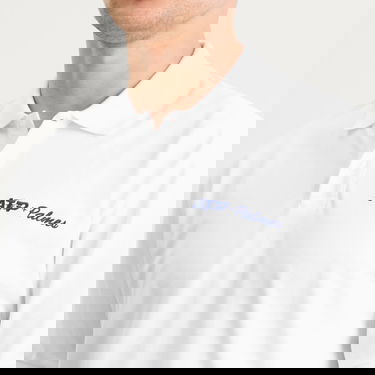 Поло тениска Palmes A.T.P. + Palmes Pique Polo Shirt, Size Small Бяло | P10-0076-001, 5
