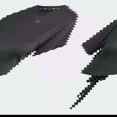Тениска adidas Performance Yoga Studio Wrapped Tee Черно | IS2988, 4