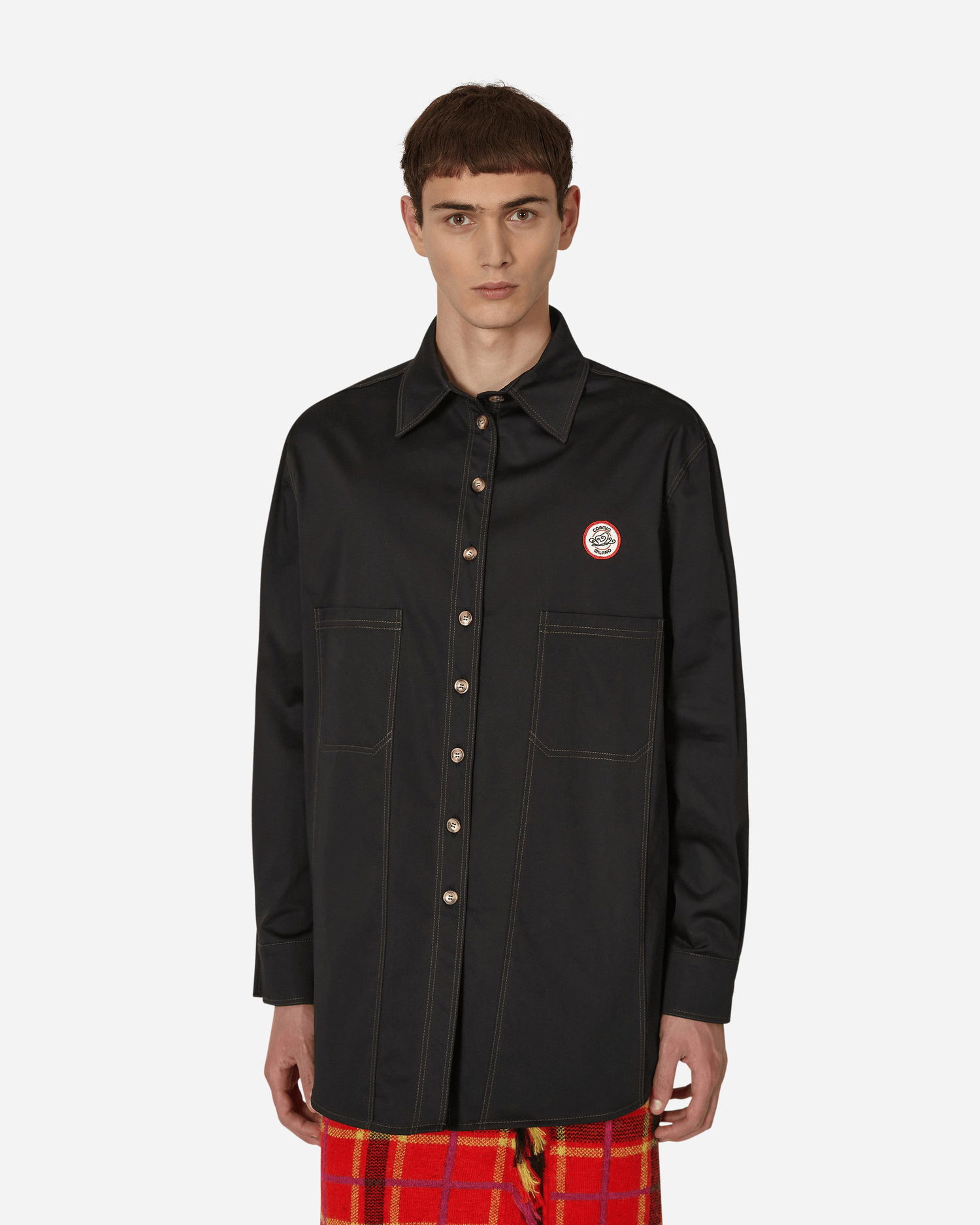 Риза CORMIO Georgia Workwear Shirt Черно | CORGEORGIALSTEE BLACK, 1