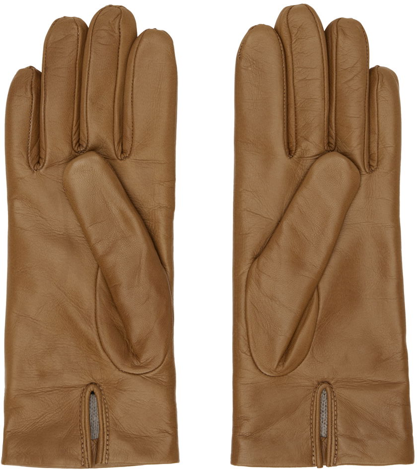 Ръкавици Max Mara Max Mara Leather Gloves Кафяво | 2345660237600 MM02232, 1