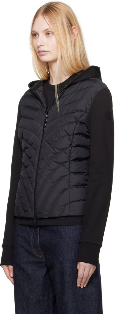 Суитчър Moncler Moncler Zip Up Hooded Down Cardigan Черно | K10938G00020809KZ, 3