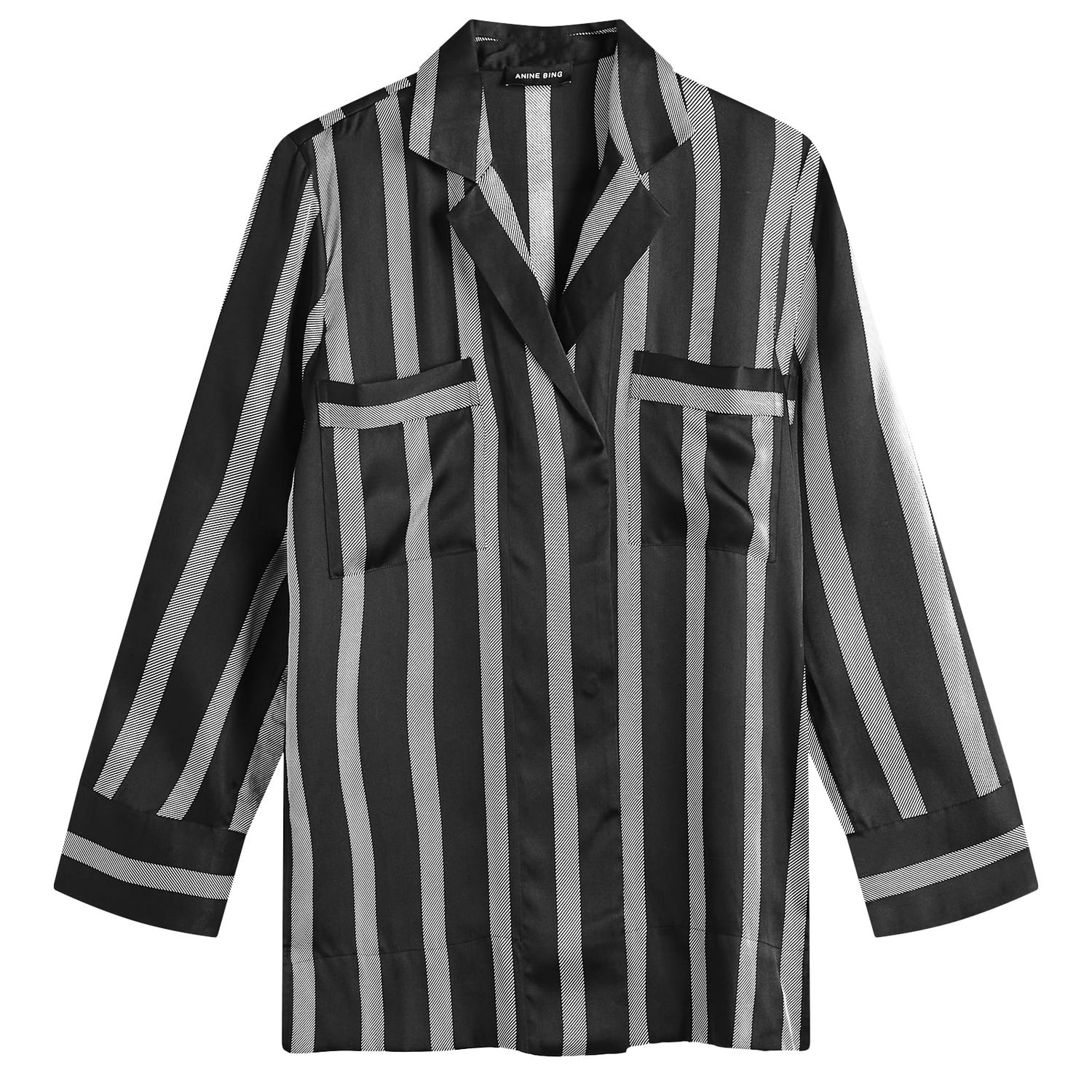 Риза Anine Bing Lynette Print Shirt, Size Medium Черно | A-07-10345-PRT31, 0