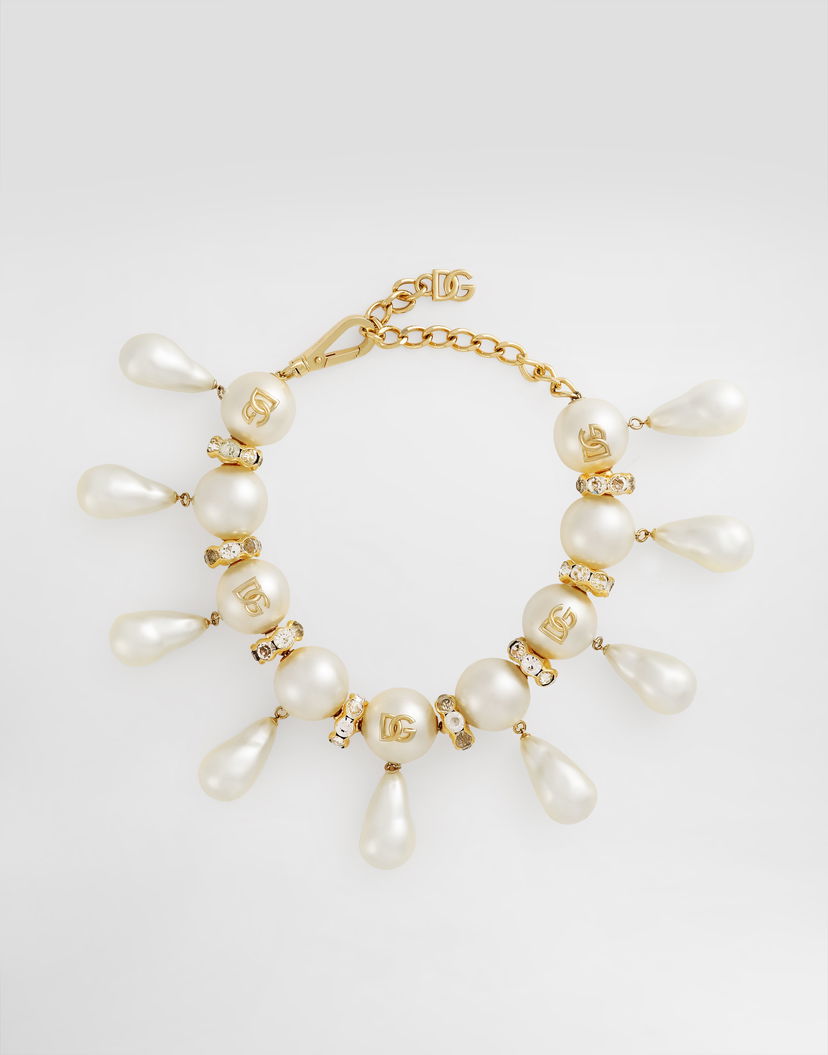 Колие Dolce & Gabbana Maxi-necklace With Spheres, Teardrop Accents And Dg Logo Многоцветен | WNR2E3W1111W0111