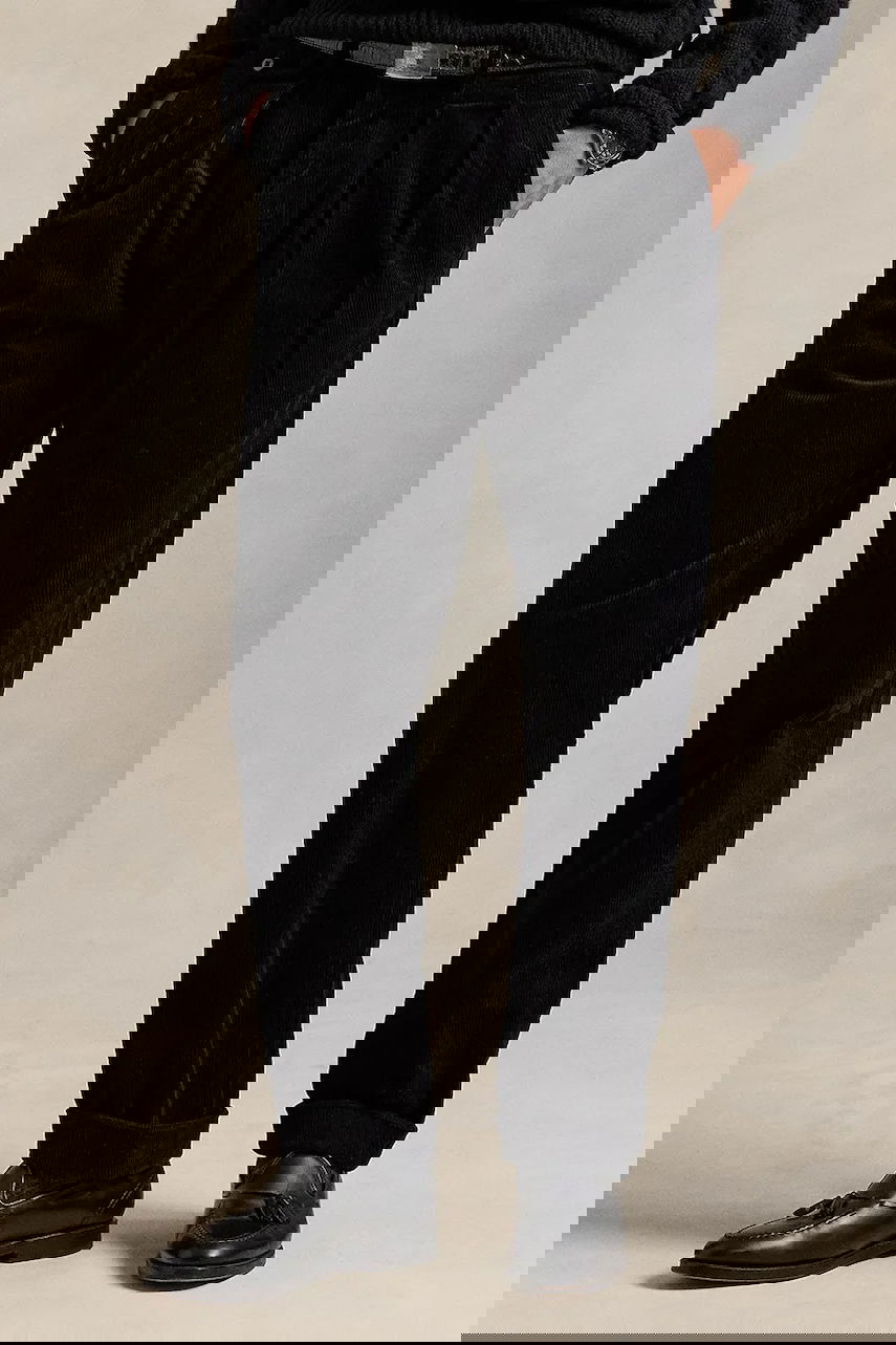 Панталони Polo by Ralph Lauren Pleated Corduroy Chinos Черно | 710882543014, 0