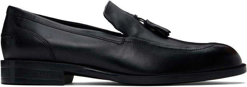 Кецове и обувки BOSS BOSS Tassel Leather Loafers Черно | 50531305