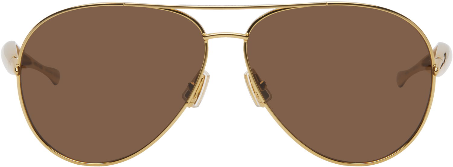 Слънчеви очила Bottega Veneta Bottega Veneta Sardine Navigator Sunglasses Кафяво | BV1305S-007, 0