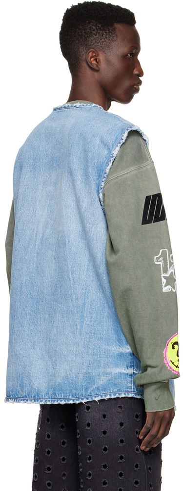 Жилетка We11done We11done Sleeveless Denim Vest Синьо | WD-DV1-22-331-M-BL, 2