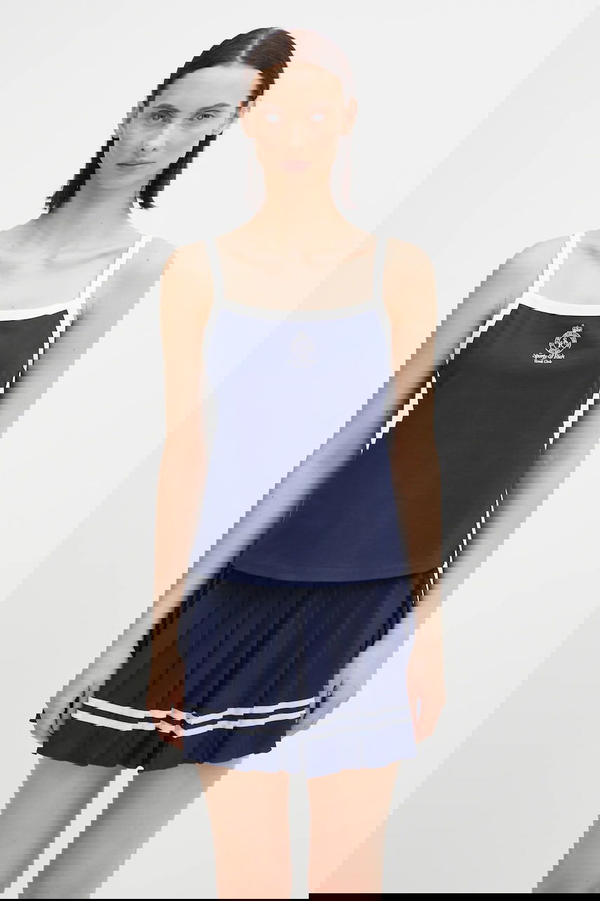 Потник Sporty & Rich Crown Tennis Pique Tank Тъмно синьо | TO079621304BL107, 0