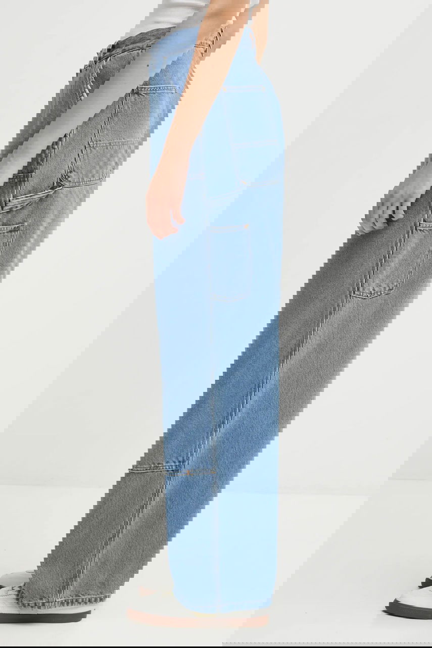 Дънки Carhartt WIP Brandon Double Knee Pant high waist Синьо | I034635.112, 1