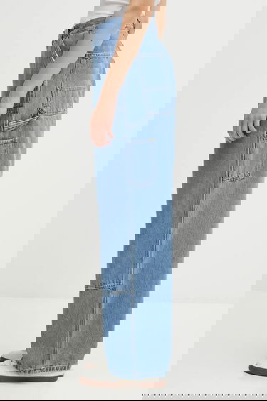 Дънки Carhartt WIP Brandon Double Knee Pant high waist Синьо | I034635.112, 1