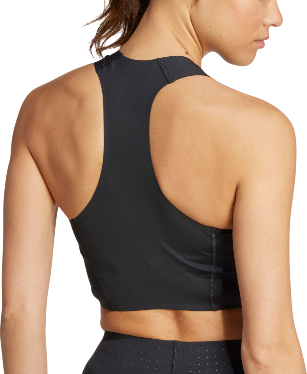 Съкратен топ adidas Originals Adizero Road to Records Crop Top Черно | jm7808, 1