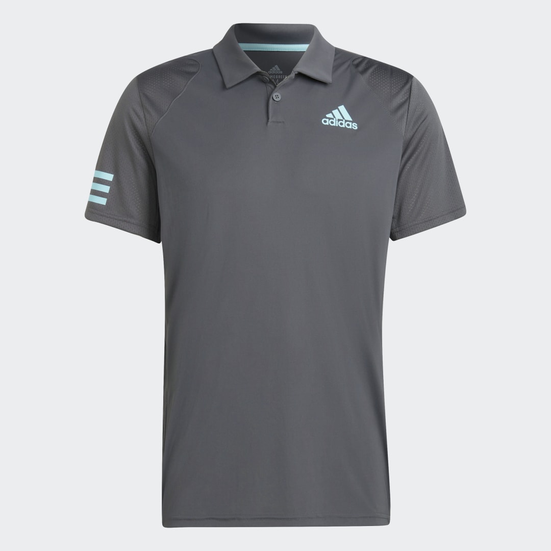 Поло тениска adidas Performance Club 3-Stripes Tennis Polo Shirt Сиво | HB8028, 0