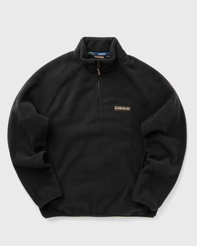 Black Half-Zip Fleece Hoodie