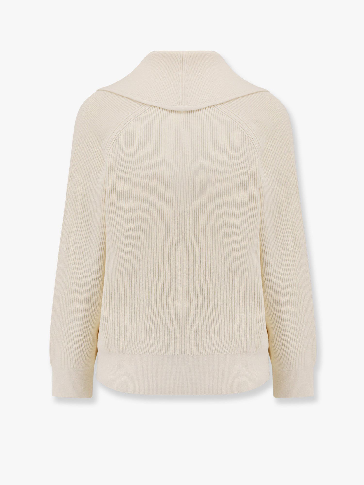 Пуловер Bottega Veneta Women's Bottega Veneta Knit Cardigan with Large Collar Бяло | 829580V59X09071, 1