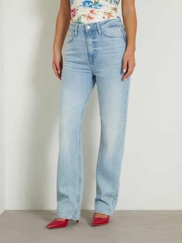 Дънки GUESS Hollywood Relaxed Denim Pant Синьо | W4GA73D5B66, 0